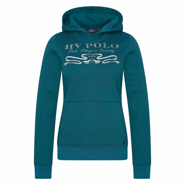 Bluza damska z kapturem HV Polo Ariel. Niebieskie bluzy damskie HV POLO, m, z aplikacjami, z kapturem. Za 449.00 zł.