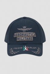 AERONAUTICA MILITARE Granatowa męska czapka z daszkiem. Niebieskie czapki i kapelusze męskie Aeronautica Militare, bez wzorów, z materiału, klasyczne. W wyprzedaży za 276.99 zł.