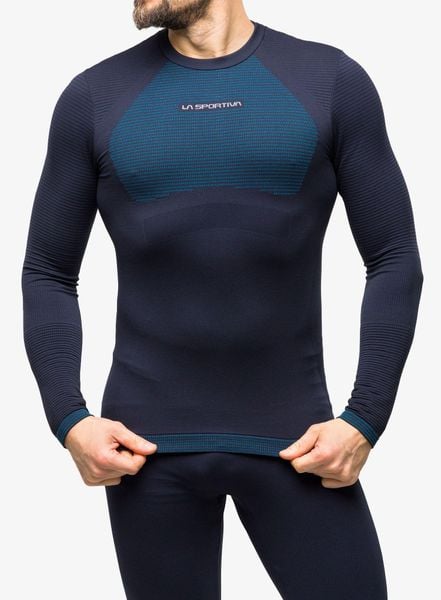 Bluza termoaktywna męska La Sportiva Synth Light Longsleeve. Niebieskie bluzy męskie La Sportiva, l, bez wzorów, z materiału, bez kaptura. Za 234.70 zł.