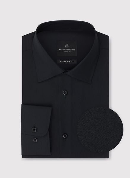 Czarna bawełniana koszula męska. Czarne koszule męskie Pako Lorente, m, bez wzorów, z bawełny, bez kołnierzyka, bez ramiączek. Za 119.99 zł.