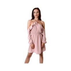 Guess Sukienka Damska Violet Te Ruffle Sukienka Pink (Rozmiar S). Sukienki damskie marki Guess. W wyprzedaży za 388.00 zł.