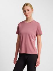 Koszulka damska Hummel Pulse. Fioletowe koszulki sportowe damskie Hummel, l, bez wzorów, z poliamidu, bez kołnierzyka, bez ramiączek, na fitness i siłownię. Za 171.00 zł.