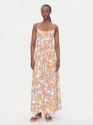 Maaji Sukienka letnia Western Orange Flower Sia PT2748CLD001 Pomarańczowy Regular Fit. Brązowe sukienki damskie Maaji, na lato, l, bez wzorów, z wiskozy, bez kołnierzyka, bez ramiączek. W wyprzedaży za 369.99 zł.