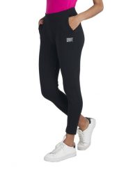 Proste spodnie damskie z zakładkami, z polaru treningowego. Czarne spodnie sportowe damskie LEONE 1947 APPAREL, l, bez wzorów, z bawełny, na fitness i siłownię. Za 126.26 zł.