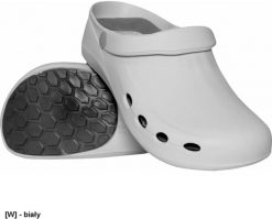 BMPRIMACLOG OB SRC A E - Klapki PRIMA CLOG właściwości antyelektrostatyczne wyjmowana wkładka memory absorpcja uderzeń pod piętą - biały 43. Białe klapki męskie Medibut. Za 96.53 zł.