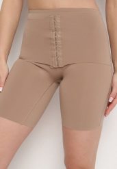 Ciemnobeżowa Bielizna modelująca Majtki Szorty z Wysokim Stanem Lirazelle. Brązowa bielizna wyszczuplająca Born2be, z jeansu. Za 39.99 zł.