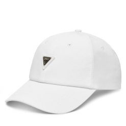 Czapka z daszkiem Guess. Białe czapki i kapelusze damskie Guess, z aplikacjami. Za 129.99 zł.