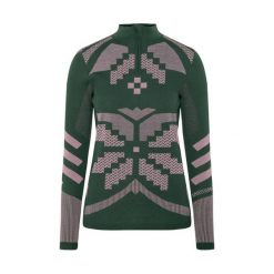 Sweter damski Kari Traa Faith. Zielone swetry damskie Kari Traa, l, bez wzorów, z wełny, sportowe, bez kołnierzyka, bez ramiączek, bez kaptura. Za 517.00 zł.