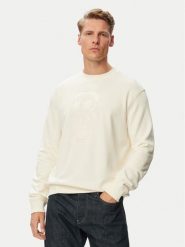 KARL LAGERFELD Bluza 705011 563900 Biały Regular Fit. Białe bluzy męskie KARL LAGERFELD, m, bez wzorów, z bawełny, bez kaptura. Za 619.99 zł.