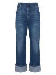 Rinascimento Jeansy CFC0125144003 Niebieski Loose Fit. Niebieskie jeansy damskie Rinascimento. Za 479.99 zł.