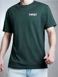 MEN`S T-SHIRT - zielony. Zielone t-shirty męskie Sinsay, l, bez wzorów, bez kołnierzyka. Za 15.99 zł.
