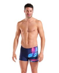 Spodenki Pływackie Męskie Arena Bloom Swim Short. Niebieskie kąpielówki męskie Arena, m, bez wzorów, z materiału, na fitness i siłownię. Za 139.99 zł.
