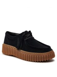 Clarks Półbuty Torhill Bee 26172044 Czarny. Czarne półbuty damskie Clarks, bez wzorów, ze skóry, bez obcasa, na płaskiej podeszwie, bez zapięcia. Za 389.99 zł.