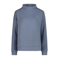 Damski dres z dzianiny CMP. Niebieskie swetry damskie CMP, bez wzorów, z dresówki, sportowe, bez kołnierzyka, bez ramiączek, bez kaptura. Za 348.00 zł.