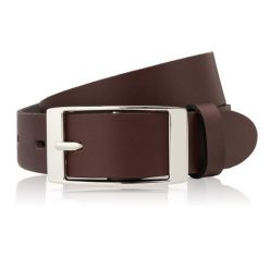 Pasek skórzany 100 cm brązowy PAOLO PERUZZI PG-02-BRS-100. Brązowe paski damskie Paolo Peruzzi, bez wzorów, z jeansu, eleganckie. Za 49.99 zł.