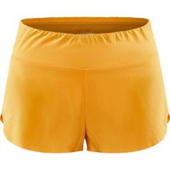 Spodenki damskie Craft Hypervent Split. Żółte szorty sportowe damskie Craft, na lato, m, bez wzorów, z elastanu, do biegania. Za 213.50 zł.