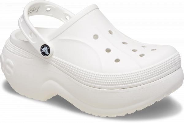 Crocs Crocs Bella Clog 210062-100 białe 37/38. Białe klapki damskie Crocs, bez wzorów, sportowe, bez obcasa. Za 236.75 zł.
