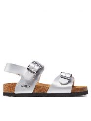 CMP Sandały Kids Raisho Sandal 3Q95674 Srebrny. Szare sandały dziewczęce CMP, ze skóry, bez zapięcia. Za 149.99 zł.