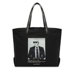 Torebka KARL LAGERFELD. Czarne torebki do ręki damskie KARL LAGERFELD, bez wzorów, bez dodatków. Za 429.99 zł.