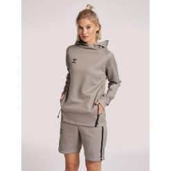 Damska bluza z kapturem Hummel Cima Xk. Szare bluzy damskie Hummel, s, bez wzorów, z dresówki, z kapturem. Za 231.85 zł.