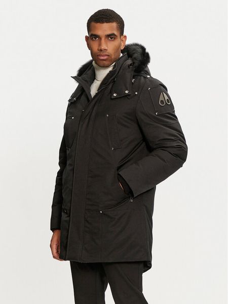 Moose Knuckles Kurtka puchowa M32MP261SX Czarny Regular Fit. Czarne kurtki męskie Moose Knuckles, m, bez wzorów, z bawełny, bez kaptura. Za 4,999.00 zł.