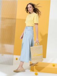 Pleciona torba shopper z napisem Summer - kremowy. Białe torebki shopper damskie Sinsay, bez wzorów, bez dodatków. W wyprzedaży za 29.99 zł.