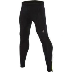 Spodnie do biegania Macron Run Stretch. Czarne spodnie sportowe męskie Macron, m, bez wzorów, do biegania. Za 323.00 zł.