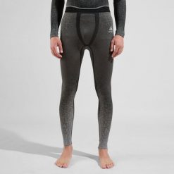Legginsy termoaktywne męskie Odlo BLACKCOMB ECO. Czarne legginsy sportowe męskie Odlo, m, bez wzorów, z elastanu, do biegania. Za 285.99 zł.
