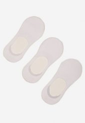 Białe Bambusowe Skarpety 3-pack o Kroju Stopek Tilarenne. Białe skarpety damskie Renee, bez wzorów. Za 9.99 zł.