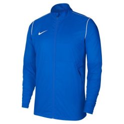 Kurtka treningowa chłopięca Nike JR Park 20 Repel. Białe bluzy dla chłopców Nike, bez wzorów, z syntetyku, bez ramiączek, bez kaptura. Za 147.40 zł.