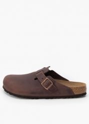 BIRKENSTOCK BOSTON SFB LEOI HABANA Klapki męskie. Brązowe klapki męskie Birkenstock, biznesowe. Za 539.99 zł.