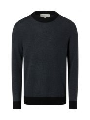 Tom Tailor Denim Męski sweter z dzianiny Mężczyźni Bawełna czarny|szary marmurkowy, XXL. Czarne swetry przez głowę męskie Tom Tailor Denim, m, bez wzorów, z bawełny, bez kołnierzyka. Za 249.95 zł.