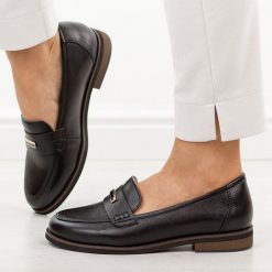 Czarne skórzane mokasyny damskie Cambell 19381. Czarne mokasyny damskie Cambell, z jeansu, casualowe. Za 229.00 zł.