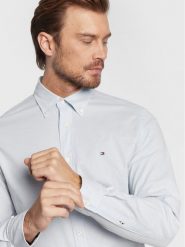 Tommy Hilfiger Koszula Oxford MW0MW25037 Błękitny Regular Fit. Niebieskie koszule męskie Tommy Hilfiger, m, bez wzorów, z bawełny, bez kołnierzyka, bez ramiączek. Za 239.99 zł.