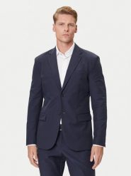 Guess Marynarka M4YN00 WG9Z2 Granatowy Regular Fit. Niebieskie marynarki męskie Guess, z aplikacjami, z syntetyku. Za 559.99 zł.