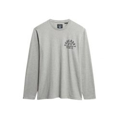 Koszulka z długim rękawem Superdry Athletic Essentials. Szare bluzki z długim rękawem męskie Superdry., xl, bez wzorów, z bawełny, klasyczne, bez kołnierzyka. Za 146.45 zł.