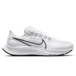 Buty do biegania męskie Nike Air Zoom Pegasus 38. Białe buty sportowe męskie Nike, z materiału, bez zapięcia, do biegania. Za 576.00 zł.