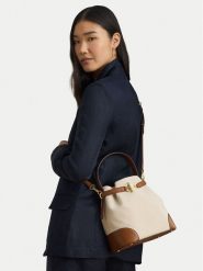 LAUREN RALPH LAUREN Torebka 431P04294005 Beżowy. Brązowe torebki do ręki damskie Lauren Ralph Lauren, bez wzorów, z materiału, bez dodatków. Za 1,698.99 zł.