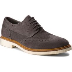 Półbuty GEOX - U Damocle B U820SB 0BS22 C9002 Dk Grey. Szare półbuty na co dzień męskie marki Geox, z materiału. W wyprzedaży za 299.00 zł.