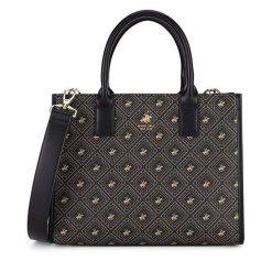 Torebka Beverly Hills Polo Club. Czarne torebki do ręki damskie Beverly Hills Polo Club, bez wzorów, bez dodatków. Za 269.99 zł.