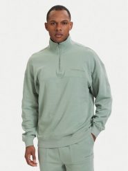 Tommy Hilfiger Bluza Essential UM0UM03909 Zielony jasny Regular Fit. Zielone bluzy męskie Tommy Hilfiger, m, bez wzorów, z bawełny, bez kaptura. Za 329.99 zł.