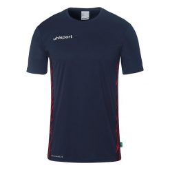 Koszulka Uhlsport Progressive 28 Poly. Czerwone koszulki sportowe męskie Uhlsport, bez wzorów, bez kołnierzyka, bez ramiączek, do piłki nożnej. Za 120.50 zł.