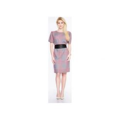 Luźna sukienka ze skórzanym paskiem SL2168BELT. Sukienki damskie marki Soleil. Za 139.00 zł.