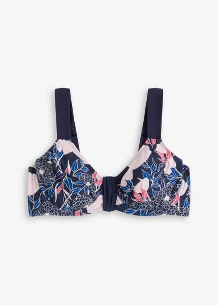 Biustonosz bikini minimizer. Niebieskie bikini damskie bonprix, bez wzorów. Za 37.99 zł.