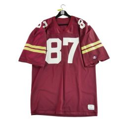 Second life - Męski NFL Washington Redskins Jersey - Stan dobry. Czerwone koszulki sportowe męskie Champion, m, bez wzorów, z jersey, bez kołnierzyka, bez ramiączek, do piłki nożnej. Za 135.32 zł.