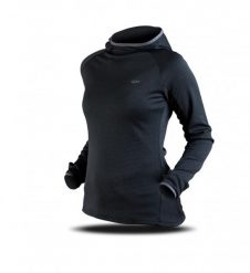Bluza Trimm VERONA. Niebieskie bluzy sportowe damskie TRIMM, uniwersalny, bez wzorów, z dzianiny, z kapturem, outdoorowe. Za 129.20 zł.