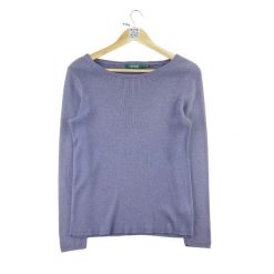 Damski fioletowy sweter. Fioletowe swetry damskie Ralph Lauren, l, bez wzorów, ze skóry, eleganckie, bez kołnierzyka, bez ramiączek, bez kaptura. Za 85.16 zł.