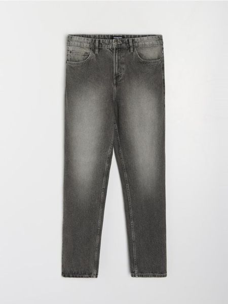 Jeansy loose fit z efektem sprania - szary. Szare jeansy męskie Sinsay. Za 55.99 zł.