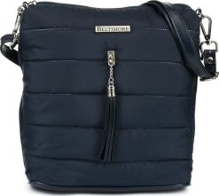 Beltimore Granatowa Damska Torebka pikowana solidna oryginalna frędzel W91. Torebki do ręki damskie Beltimore, bez wzorów, pikowane, bez dodatków. Za 104.49 zł.