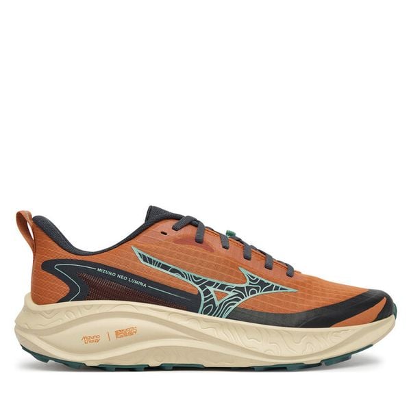 Buty do biegania Mizuno. Brązowe buty sportowe męskie Mizuno, bez zapięcia, do biegania. Za 439.99 zł.